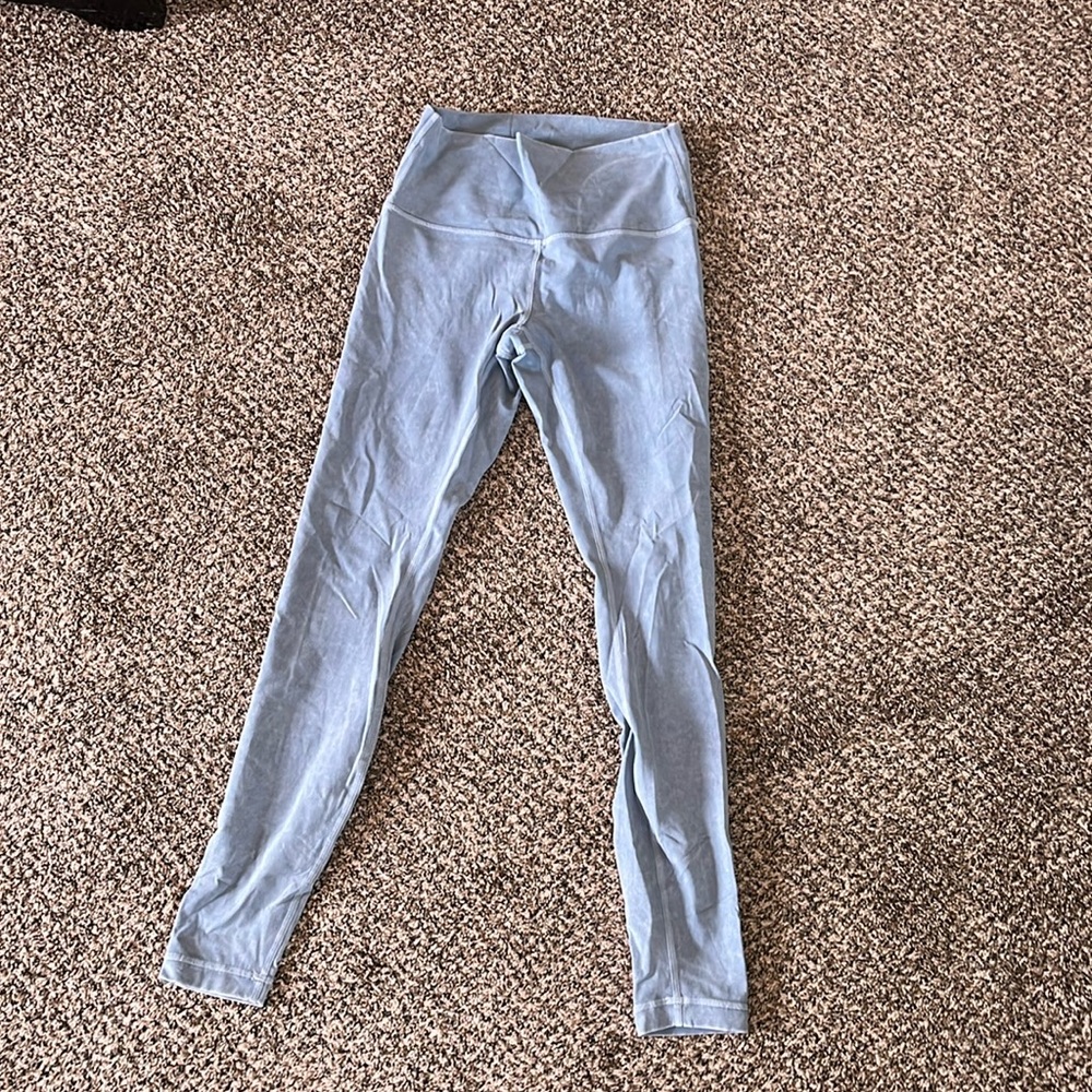 Light blue washed Lululemon leggings